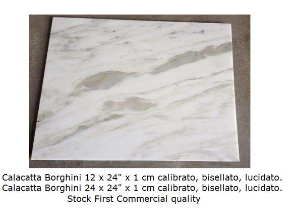 Calacatta Borghini tiles commercial quality
