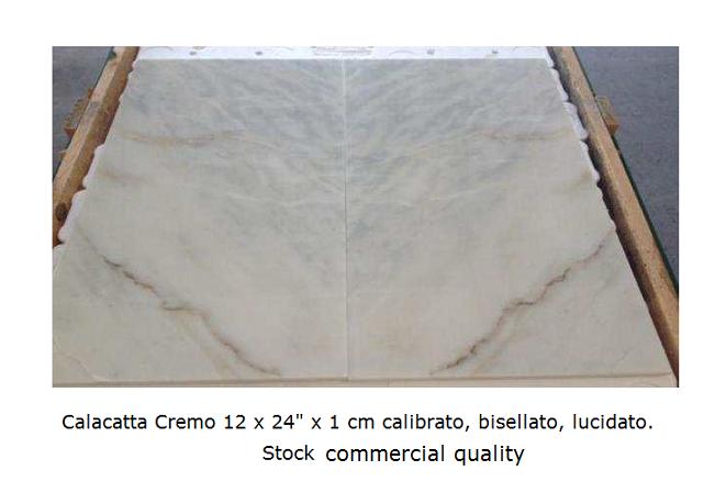 Calacatta cremo tiles stock commercial quality